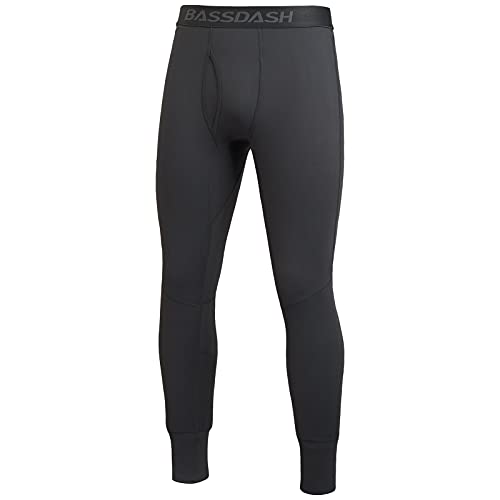 Bassdash Pantalones de Capa Base térmica de Peso Medio para Hombre Mallas cálidas Ropa Interior Inferior de Secado rápido FS20M