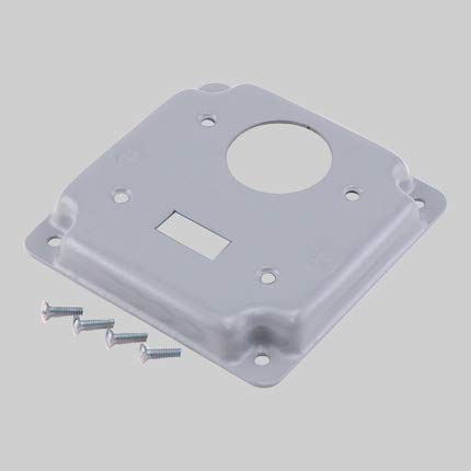 Devco PI371 Electrical Utility Box Cover Flat Blank Galvanized Steel (not Cadilite Finished) Length 4in. Width 4in.