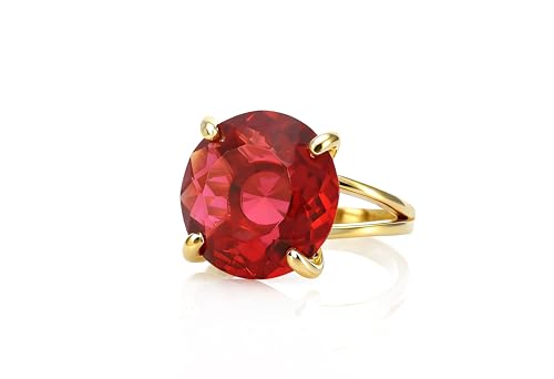 Bague pierre rose vintage et or ronde pour sublimer vos tenues de soirée
