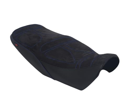 Housse de selle pour Yamaha XJR 1300 2005 noire et bleue