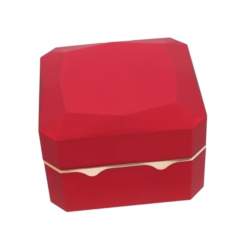 Boîte à montre rouge lumineuse antichoc pour éviter les rayures sur vos bijoux