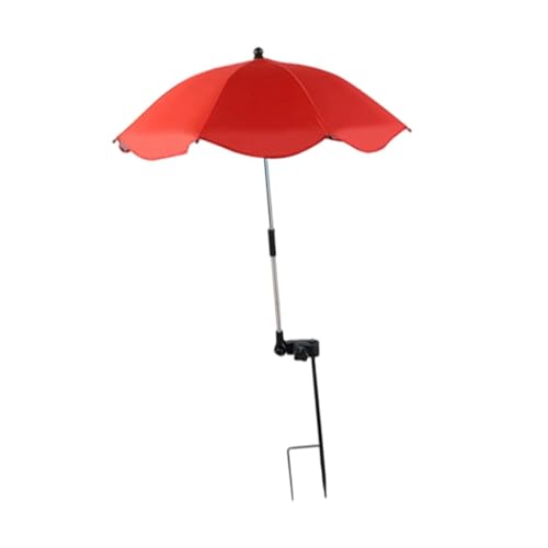 Baoblaze Plant Umbrella for Outdoor Plants,Shade Umbrella Larger Size Sun Protection,Garden Cover for Potted Plant,Garden Bed, red