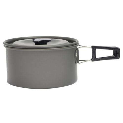 Casserole de camping antiadhésive en aluminium léger avec son filet de rangement