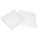 DECOMELODY Kryoröhrchen Aufbewahrungsbox 100 Wells Gefrierbox aus Robustem PP Kunststoff Transparente Mikrozentrifugenröhrchenbox für Laborproben bei Niedrigen Temperaturen