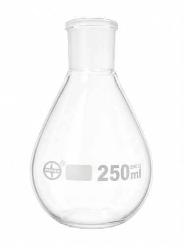 Image of ISKO Borosilicate glass 24 /29 Joint Recovery Flask Heavy Wall Single Neck Round Bottom Evaporating Flask (250ml)