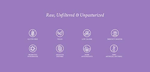 Image of Zoh Probiotics Lavender Kombucha | Tea with detoxifying acids, and digestive enzymes. Raw, unfiltered, and unpasteurized with Mother. Made with real Lavender flowers (330 ml, Pack of 6)