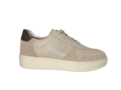 Baskets pour homme en cuir Melluso U56037 en daim de qualité supérieure fabriquées avec soin