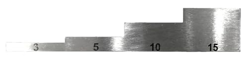Calibration Test Block 4 Step 3mm 5mm 10mm 15mm 304 Stainless Steel para Calibrador de Espesor Ultrasónico en NDT