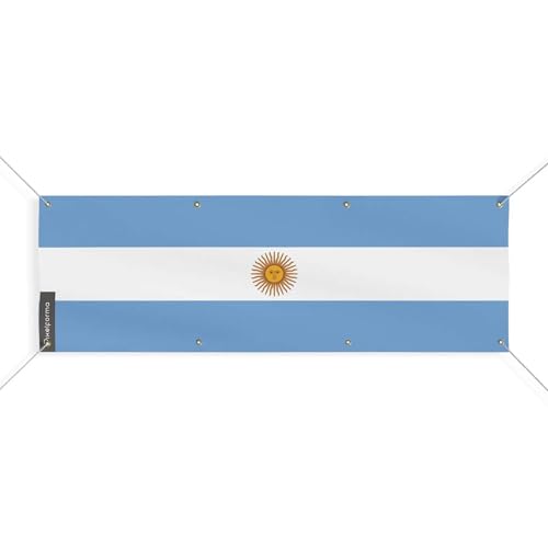 Drapeau de l'Argentine 140x420cm pour supporter l'albiceleste