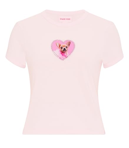 Victoria's Secret PINK | Elle Baby Tee, Pink Tulip, XL - image 4