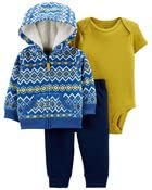 Baby Boys 3 Piece Little Jacket Set (Polar Bear)