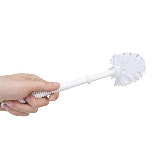 Image of Bathroom Toilet Brush, Little Seamless Toilet Brush with Base, Stainless Steel, Eco-Friendly, Compact Design, for Home Use, Daily Cleaning, Bathroom Accessories
