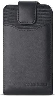 Golden Sheeps Carrying Pouch Compatible for LG Rebel 4/3/2 LTE/Zone 4 Aristo 3/2 Phoenix 4/3 Fortune, Risio 2 Vertical Leather Belt Clip Pouch Cover Holster with Magnetic Closure(FIT with Thin Cover)