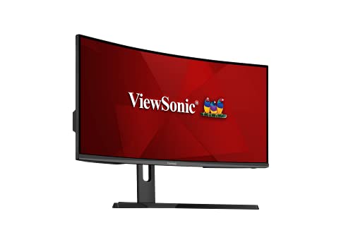 Viewsonic Omni Vx3418-2Kpc 34 Inch Ultrawide Curved 1440P 1Ms 144Hz Gaming Monitor With Adaptive Sync, Eye Care, Hdmi And Display Port #TOP7