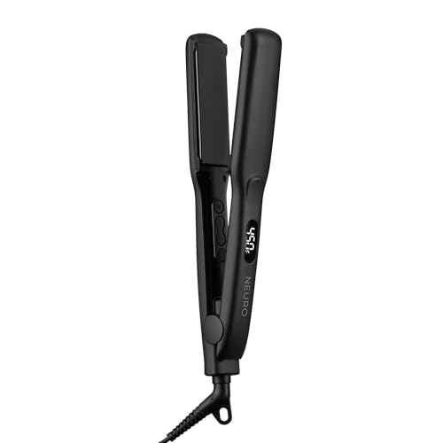 Neuro by Paul Mitchell Smooth 1.25' Ceramic Straightening & Styling Iron, Travel Flat Iron, Dual Voltage For Worldwide Use, Classic Plate Size For Smooth Styles