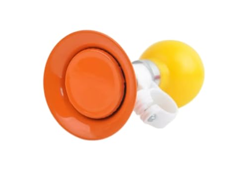 BDTTYQ Loud Bike Air Horn for Bicycles - Easy Install Retro Classic Horn for Kids Adults, DIY Twist Bell for Mountain Bike, Kids Bike, Golf Cart Vehicle Accessories (Orange)