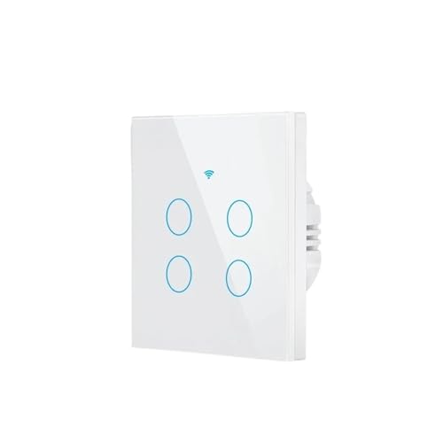 Interrupteur commande vocale sans fil WiFi 4G et RF433 verre tactile