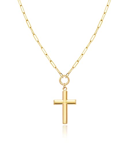 Jewelry Atelier Gold Filled Cross Necklaces – 14K Yellow Gold
