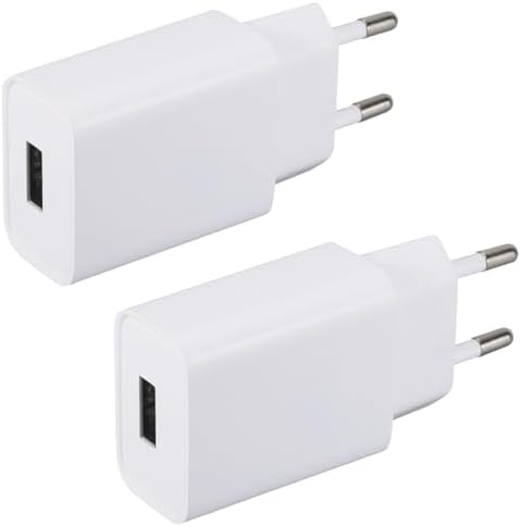 2 Pack Chargeur USB 5V 2A Adaptateur Prise Secteur Compatible ave...