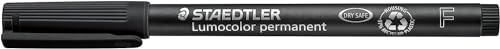 Staedtler Lumocolor 318 Fine Line Permanent Pen - Multicolor Body, Multicolor Ink, Pack Of 4