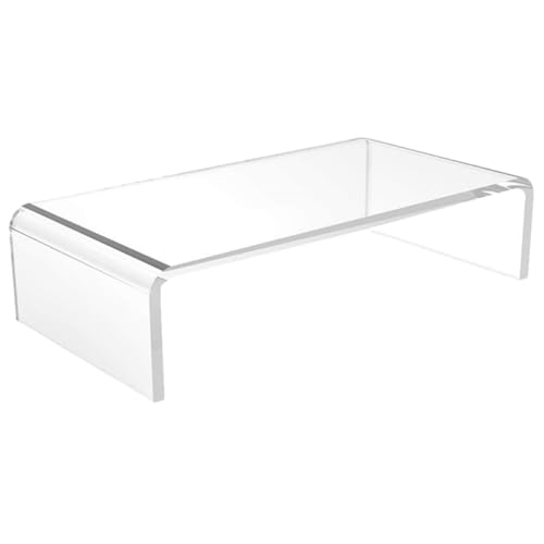 Support pour moniteur et clavier réhausseur acrylique ergonomie bureau - 2