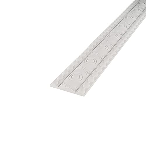 Moulure en PVC blanc auto-adhésive étanche pour plafond et bord d'armoire