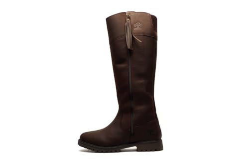 Woodland Womens/Ladies Bailey Waxy Leather Country Boot (6 UK) (Dark Brown)