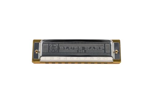 Hohner Blues Harp Eb Major Harmonica, Silver, 10 - Image 2