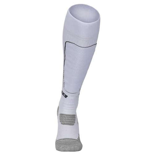 LXRHLIKG Medias de Esgrima Protectoras, Calcetines de Esgrima Unisex con Base de Toalla Antideslizante, Calcetines de Entrenamiento Protectores para Esgrimistas de Espada, Florete y Sable(White,L)
