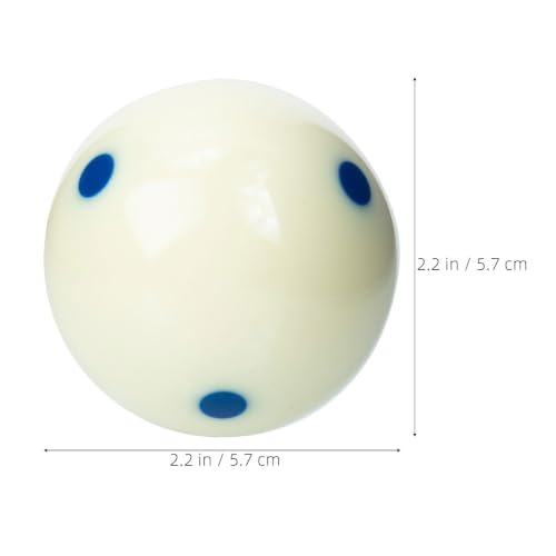 2 bolas de práctica de billar estándar AAA de 2,2" con seis puntos azules 2