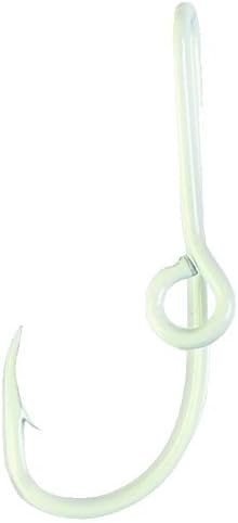 Eagle Claw Gold, White Hat Pin - 1 Piece - Fish - 2 Inches - Metal - Spear Point - Fishing