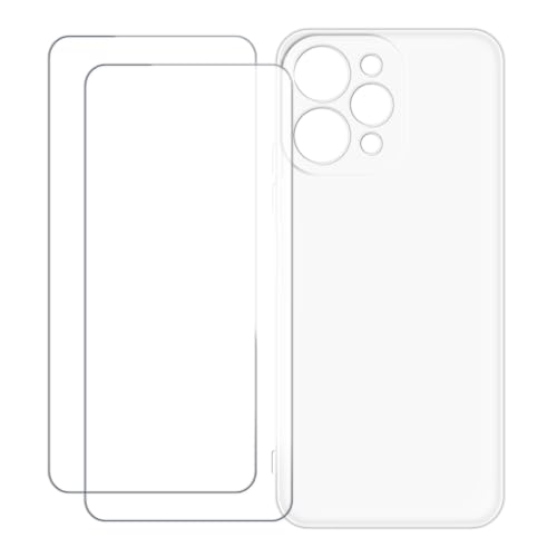 UOGNADGD Xiaomi Redmi Note 12R 5G �Ƃ̌݊������� �J�X�^���J���t���P�[�X�{�����K���X�ی�t�B����2���t�� ? �Ռ��z�������h�~ (�N���A)