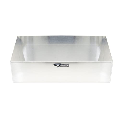 Pit Posse 446 Multi Use Storage Cabinet Holder Organizer Shelf Bin 24" - Made In Usa - Shop Garage Enclosed Race Trailer - Anti Rust Aluminum Wall Mounted Easy To Install Storage Shelves (Silver) #TOP3