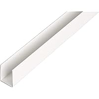 Alberts 484514 U-Profil | Kunststoff, weiß | 1000 x 12 x 10 mm