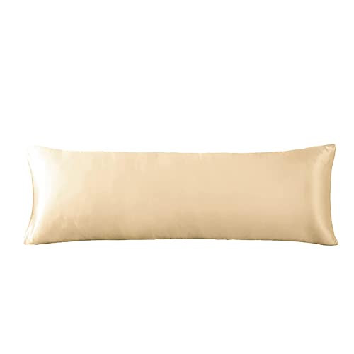 KJOET ピローケース枕カバー 究極の肌触り 枕 カバー ロング枕 美肌 美髪 枕ケース マクラ 防臭 夏 冬 無地 おしゃれ 枕かばー まくらかばー ホテル用 家庭用ピロー ベージュ