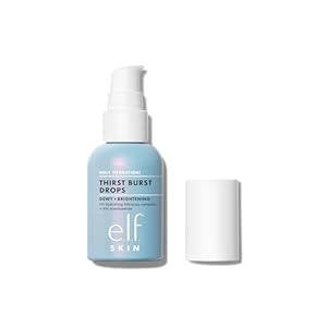 e.l.f. Holy Hydration! Thirst Burst Drops, Gel Serum Drops, For a Dewy, Plump Complexion, Non-Greasy Feel, With Hyaluronic Acid & 5% Niacinamide, Vegan & Cruelty-Free