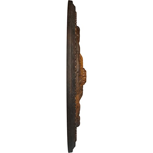 Image of Ekena Millwork CM15CHRUS 15-3 /4 inch x 1-7 /8 inch Chester Ceiling Medallion, Rust