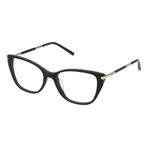 Nina Ricci VNR348 Gafas, Shiny Black, 52 para Mujer