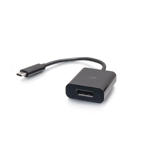 C2G USB-C® to DisplayPort™ Adapter Ultra HD 4K 60Hz USB C to DP Converter - Black - C2G26933