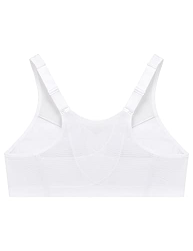 Image of Glamorise Full Figure Plus Size MagicLift Front-Closure Posture Back Bra Wirefree #1265