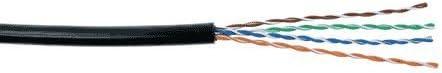 Outdoor Cat5e Bulk Ethernet Cable Black (100Ft)
