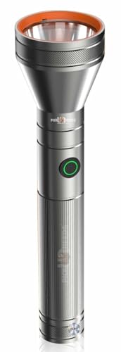 Image of Pick Ur Needs High Brightness 100 Watt Powerfull LED Aluminum Body Type C Charging 1200 mAh Long Battery Life 3 Mode Long Range Torch
