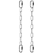SELEWARE 2 Pack Hanging Swing Chains Kit, 100 Inch Plastic Coated Hanging Chains with 4 Carabiners, 1000LB Capacity Hanging Kits for Hammock, Swing Chair, Punching Bags, Indoor/Outdoor Use (White)