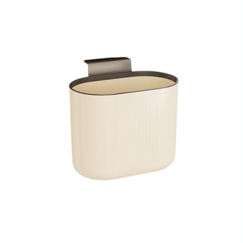 Poubelle murale de cuisine sans pliage 6L-12L avec couvercle coulissant pour salle de bain