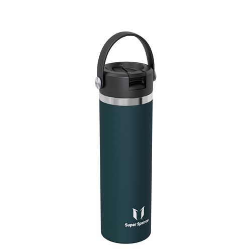 Sparrow Trinkflasche Edelstahl 750ml Thermosflasche mit Strohhalm Deckel – Ansicht 2
