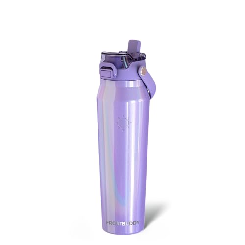 Frost Buddy 32oz Insulated Water Bottle - Straw & Chug Lid - Leak-Proof