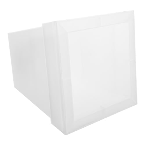 Beavorty Maceta Luminosa Solar Cuadrada para Jardín, Maceta de Plástico Luz Fría, Lámpara Decorativa para Exterior, Adecuada para Balcón, Patio y Césped, Jardinera Exterior, Iluminación