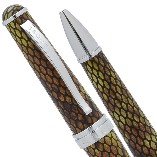 Image of Cross Executive Style Genuine Textures and Diamondback Leather Italian Leather Ball Pen. Imagine a Leather Pen from Cross Stable.
