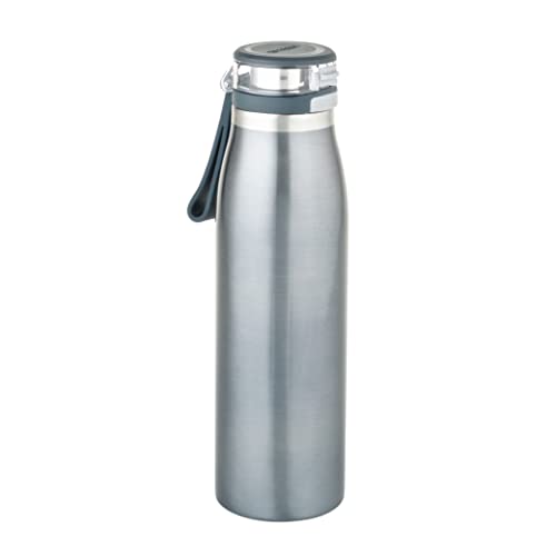 Smash Double Wall One Touch Bottle, Blue Steel, 690 ml Capacity