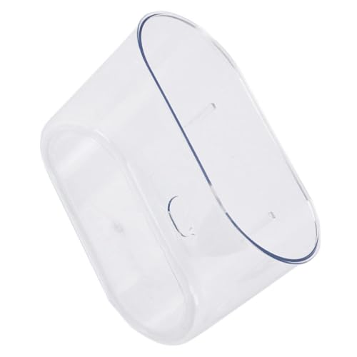 Caneca de basura rectangular transparente para colgar en pared